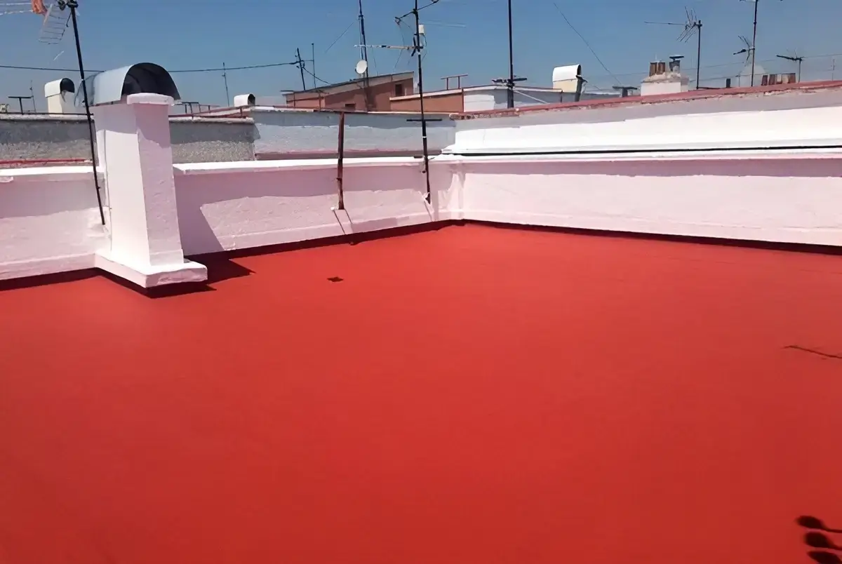 Reparación e impermeabilización de terraza hecha por Los Pintores Marbella